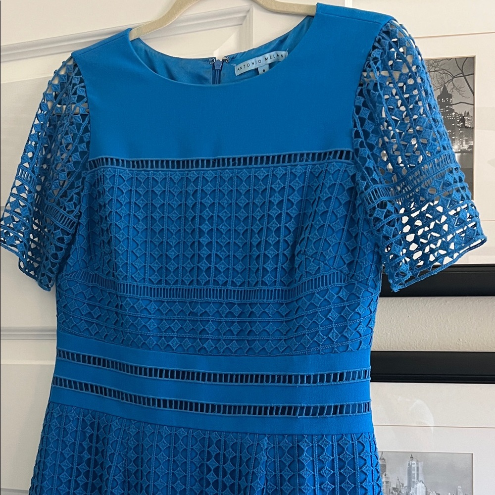 ANTONIO MELANI Royal Blue Midi Dress - Picture 2 of 2